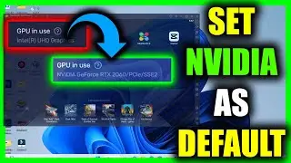 How to change Default Graphics to NVIDIA for Bluestacks