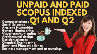 Unpaid and paid Q1 and Q2 all engineering, business, arts and humanities scopus indexed journals
