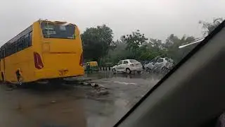 Drive from Home to Office in a Rainy Day....