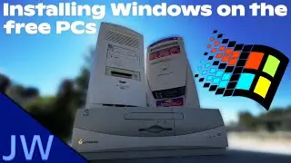 Installing Windows on the Free Rescued PCs