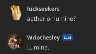 Asking Fontaine Characters AI to Choose Between Aether and Lumine | Genshin Impact Character AI