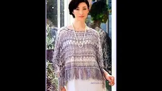 Вязание крючком. ПОНЧО-НАКИДКА. часть 3. PONCHO-CAPE.