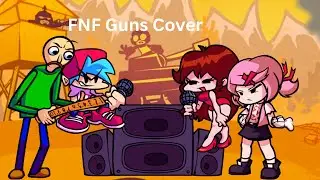 FNF Math Dance Battle | FNF Guns but BF and Baldi vs GF and Natsuki sing it