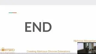 Creating Malicious Chrome Extensions - Nicholas Mangerian