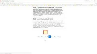 Create Pagination in PHP, MYSQL, JQUERY and AJAX
