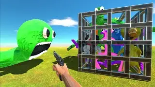 Help Jumbo Josh Rescue Rainbow Friends - Animal Revolt Battle Simulator