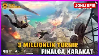 3000000 MILIONLIK TURNIR YARIM FINAL FINALGA XARAKAT PUBG MOBIILE