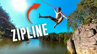 We built an epic Zipline over Ottensteiner Stausee