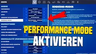 Fortnite: PERFORMANCE Mode aktivieren für MEHR FPS | Tutorial