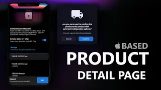 Apple Web Store Styled Ecommerce Product Page 