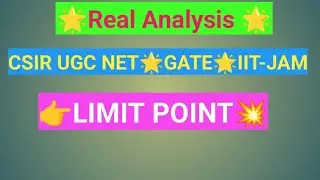 💥Limit Point💥Real Analysis