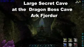 Secret Caves at the Dragon Boss Cave in Fjordur Ark Survival Evolved Game Play Oglah Cave 18