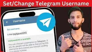 How to set telegram username | How to change username on telegram