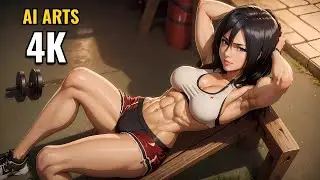Mikasa Fitness: Posing sexy at Gym Arts in 4k!