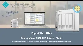 Data backup of the QNAP NAS database / Backup facility PaperOffice Document Management System DMS