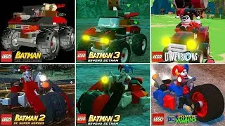 Harley Quinn's Hammer Truck & Motorbike Evolution in LEGO Videogames
