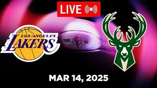 NBA LIVE! Los Angeles Lakers vs Milwaukee Bucks | March 14, 2025 | 2025 NBA Season Live (2K)