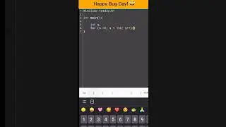 Happy Bug day! 😜😜 pattern in C  || C programming coding status 😍😜 #shorts   #programming  #viral