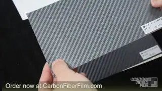 Showing the 7 colors that 3M carbon fiber DI-NOC comes in from CarbonFiberFilm.com
