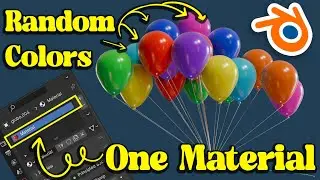 How to make procedural random color materials in Blender | Blender Tutorial