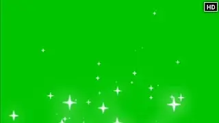 Rising Stars green screen animation effect HD footage | Chroma key effect