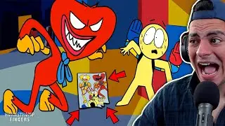 RED HUGGY ATTACKS PLAYER ?! (PLAYER IS SO SAD WITH HUGGY WUGGY ) - Poppy Playtime BEST Animations