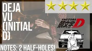 How to play Deja Vu (Initial D) by Dave Rodgers on Tin Whistle (Tutorial)