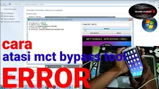 mct bypass tool error unexpected || cara atasi mct baypass tool error
