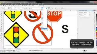 Kreasi Desain Rambu Lalu Lintas (Corel Draw)