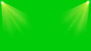 stage lights green screen effect