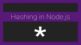 Hashing passwords in Node.js
