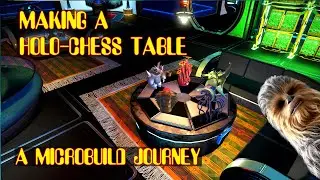 Making a holo-chess table. A Star Wars inspired microbuild in No Man's Sky #nomanssky
