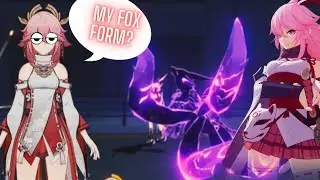 Genshin impact Yae Miko Fox Form | Yae Miko Skills | Genshin | Honkai