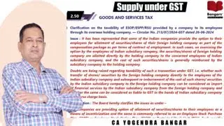 Circulars | Taxability of ESOP, ESPP & RSU and Taxability of wreckage value of damaged motor vehicle