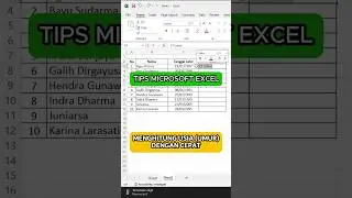Cara Menghitung Usia di Excel Dengan Cepat #shorts #excel #microsoftexcel