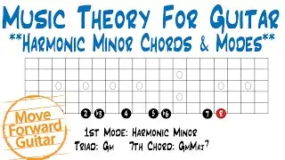 Music Theory for Guitar - Harmonic Minor Chords & Modes