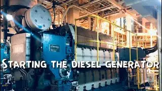 Запуск Дизель-Генератора 1050кВт. How to start a Diesel Generator
