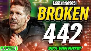 This BROKEN FM24 442 Tactic Almost Won EVERY Game! | Best FM24 Tactics