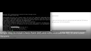 Simple Way to Install Check Point SMS and GWs Licenses for R81.10GAIA OS and Lower Versions GAIA OS