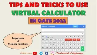 Tips and Tricks to use Virtual Calculator in GATE Exam