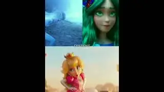 Elsa and mavka vs princess peach #edit #shorts #animation