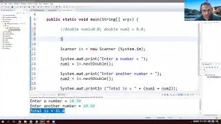 Java Scanner: Read integer, double, string and character from keyboard using Eclipse