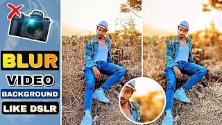 How To Perfectly Blur Video Background Like DSLR In Capcut 🔥 New Trick