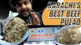Haji toufiq beef pulao in karachi A must try pulao in shah faisal colony | Juiciest beef pulao