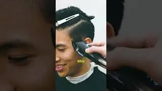 He's been trying to get a good middle part! 