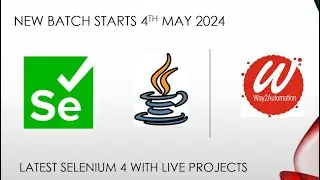 Selenium with Core Java 4.20 features update