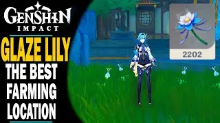 GENSHIN IMPACT - THE BEST LOCATIONS TO FIND GLAZE LILY - ALL LOCATIONS - AN EASY WAY TO FARM