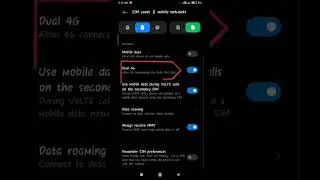 How to Turn On Dual 4G SIM in Redmi | Dual 4g Kaise Karen | #redmi | #shorts