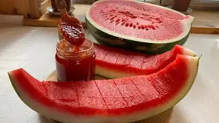WATERMELON RIND JAM is very simple and easy