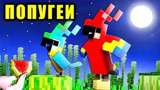 📱 ПОПЛЫЛИ ЗА ПОПУГЕЯМИ ИЛИ ПОПУГАЯМИ 🦜😂 В МАЙНКРАФТ 